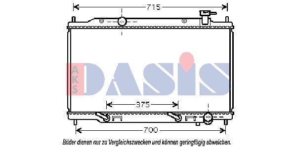 AKS DASIS Jäähdytin,moottorin jäähdytys 070153N